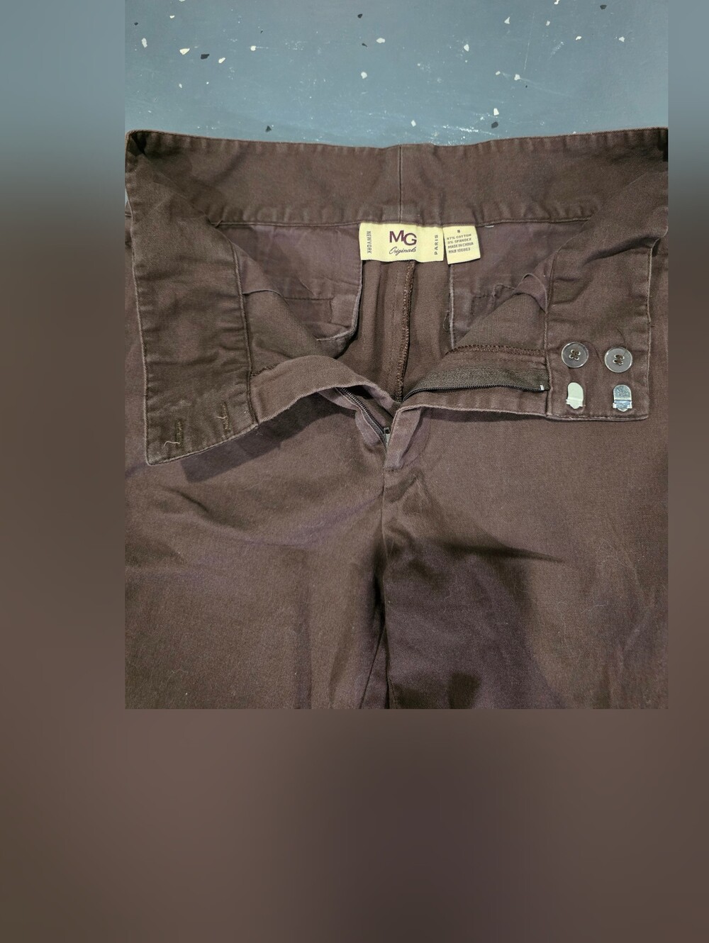 MG Original New York Cropped Cotton Brown Pant